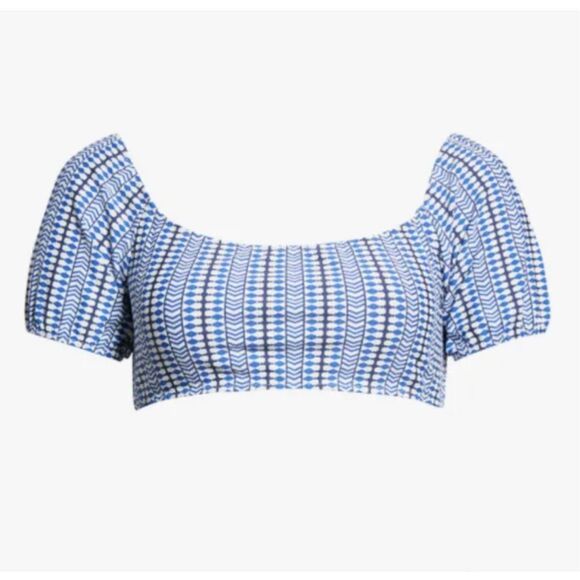 lemlem Other - Lemlem Lola Pouf Top in Classic Blue Size M